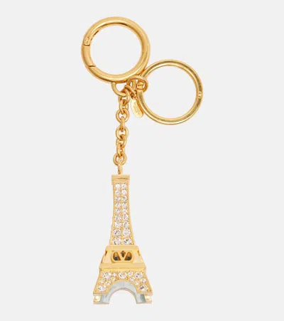 Valentino Garavani Vlogo Signature Eiffel Tower Keyring