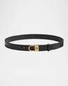Valentino Garavani Vlogo Signature Belt In Shiny Calfskin 30 Mm With Enamelled Logo Detail Woman Bla In Black