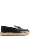 Valentino Vlogo Signature Espadrilles In Black