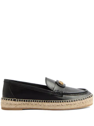 Valentino Garavani Vlogo Signature Espadrilles In Black