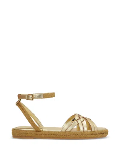 Valentino Garavani Valentino Vlogo Signature Leather Sandal In Multi