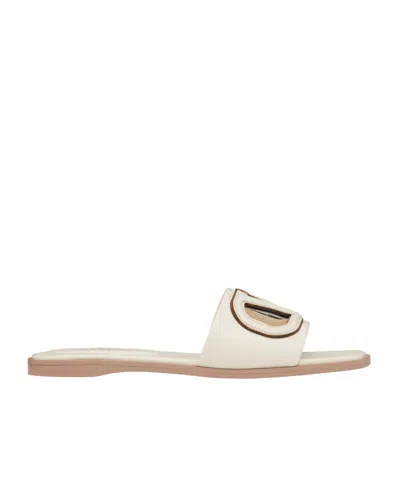 VALENTINO GARAVANI VALENTINO VLOGO SIGNATURE SQUARE OPEN TOE SANDALS