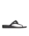 Valentino Vlogo Signature Rubber Thong Sandal In Black