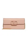 VALENTINO GARAVANI VALENTINO VLOGO SIGNATURE FOLDOVER TOP CLUTCH BAG