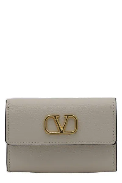 Valentino Garavani Vlogo Wallet In White
