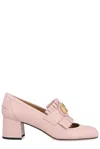 Valentino Smooth Calfskin Leather Shoes With Vlogo In Powder