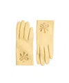 Valentino Garavani Vlogo Signature Nappa Gloves Woman Multicolour 8 In Nude
