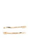 Valentino Vlogo Signature Hair Clips (set Of Two) In Gold