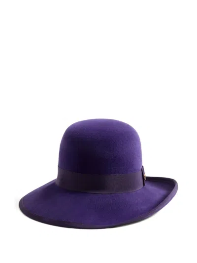 Valentino Garavani Vlogo Signature Hat In Lapin Fabric