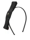 Valentino Vlogo Signature Bow Detailed Headband In Schwarz