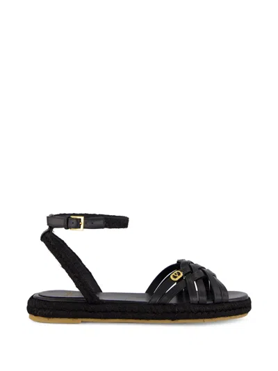 Valentino Garavani Vlogo Signature Interwoven Sandals In Multi