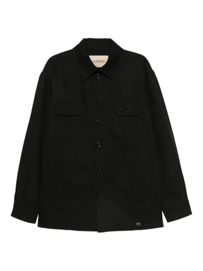 Valentino Vlogo Signature Jacket In Black