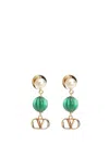 Valentino Vlogo Signature Jewelry Green In Gold