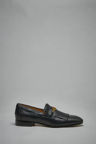 Valentino Garavani Vlogo Signature Kidskin Loafer With Fringes