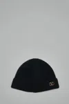 Valentino Vlogo Signature Knitted Beanie In Black