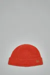Valentino Vlogo Signature Knitted Beanie In Orange