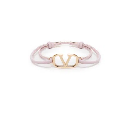 Valentino Garavani Valentino Vlogo Signature Knot Detailed Bracelet In Pink