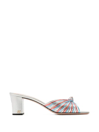 Valentino Garavani Vlogo Signature Knotted Mules In Multi