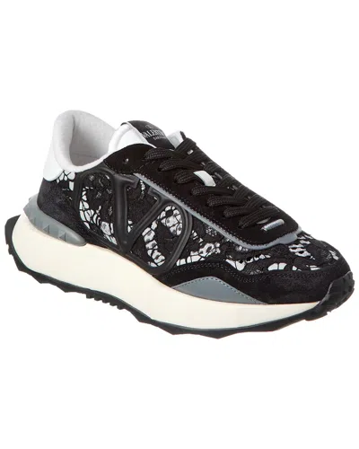 VALENTINO GARAVANI VALENTINO VLOGO SIGNATURE LACE & SUEDE SNEAKER