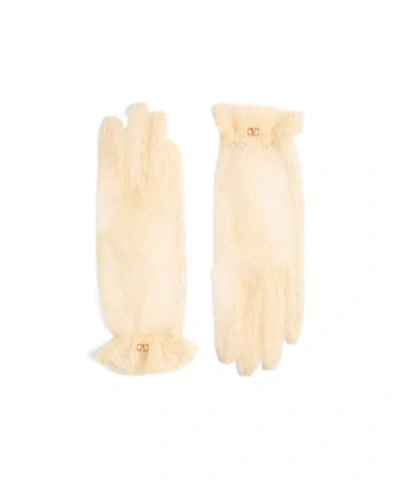 VALENTINO GARAVANI VLOGO SIGNATURE LACE GLOVES