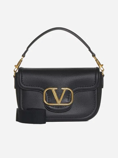 Valentino Garavani Vlogo Signature Leather Bag In Metallic