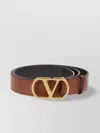 Valentino Dark Pink Leather Vlogo Belt