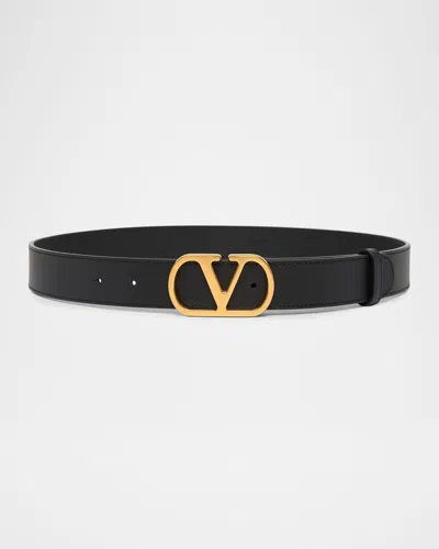 Valentino Garavani Vlogo 30 Belt 75 In Neutral
