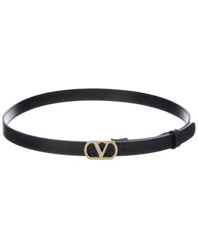 Valentino Garavani Valentino Vlogo Signature Leather Belt In Pattern