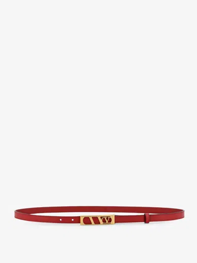 VALENTINO GARAVANI VLOGO SIGNATURE LEATHER BELT