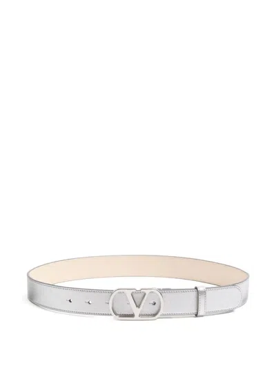 VALENTINO GARAVANI VLOGO SIGNATURE LEATHER BELT