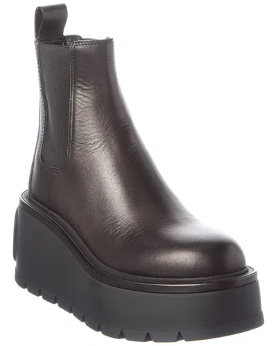 Valentino Garavani Valentino Vlogo Signature Leather Boot In Black