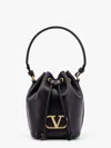 Valentino Garavani Mini Vlogo Signature Bucket Bag In Nappa Leather Woman Black Uni