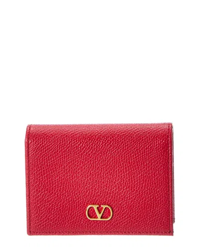 Valentino Garavani Valentino Vlogo Signature Leather Card Case