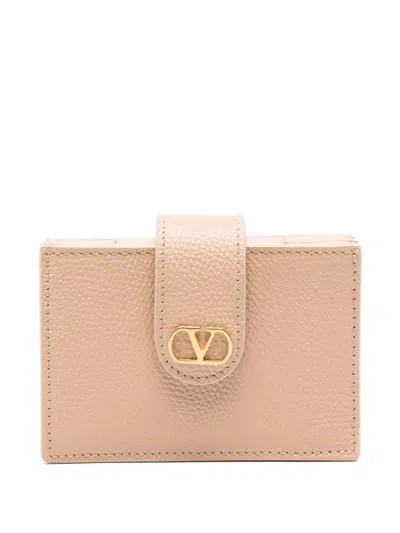 VALENTINO GARAVANI VLOGO SIGNATURE LEATHER CARD CASE