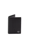 Valentino `vlogo Signature` Leather Card Holder