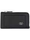 Valentino Signature Cardholder With Antique Palladium Hardware