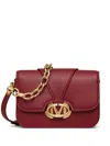 Valentino Vlogo Signature Leather Crossbody Bag In Red