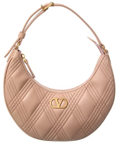 Valentino Garavani Valentino Vlogo Signature Leather Hobo Bag