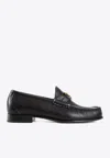 Valentino Garavani Vlogo Signature Loafer With Gold-tone Logo Detail In Black