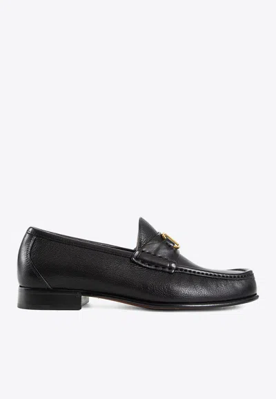 VALENTINO GARAVANI VLOGO SIGNATURE LEATHER LOAFERS