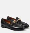 Valentino Vlogo Gate Loafers In Black