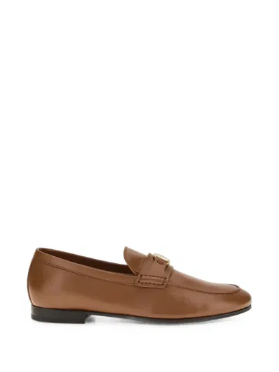 Valentino Garavani Vlogo Signature Leather Loafers In Multi