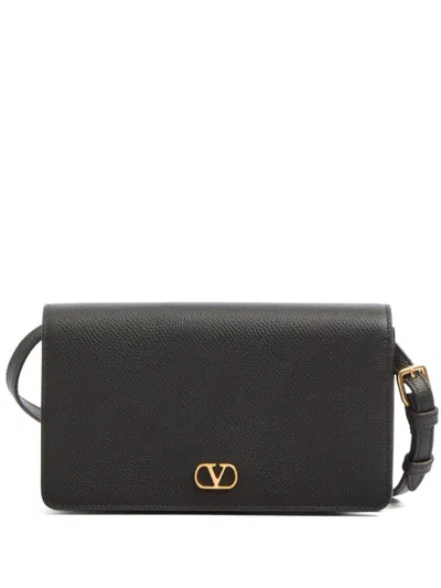 Valentino Garavani Valentinogaravani Vlogo Signature Shoulder Bag In Black