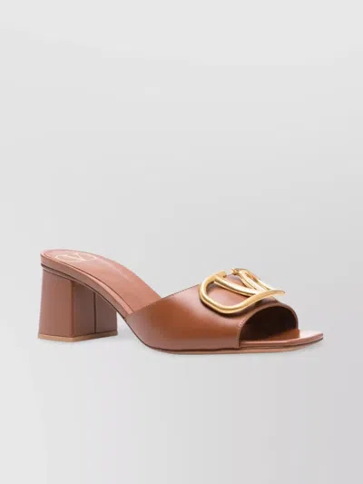 VALENTINO GARAVANI VLOGO SIGNATURE LEATHER MULES