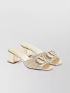 Valentino Sandalo Slide Vlogo Signature Gold