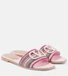 Valentino Vlogo Signature Leather Mules In Multicolor