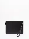 Valentino `vlogo Signature` Leather Pouch