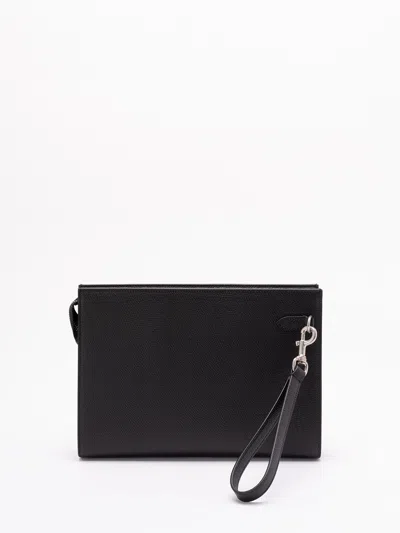 Valentino Garavani `vlogo Signature` Leather Pouch