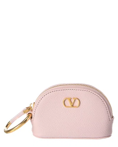 Valentino Garavani Valentino Vlogo Signature Leather Pouch In Pink