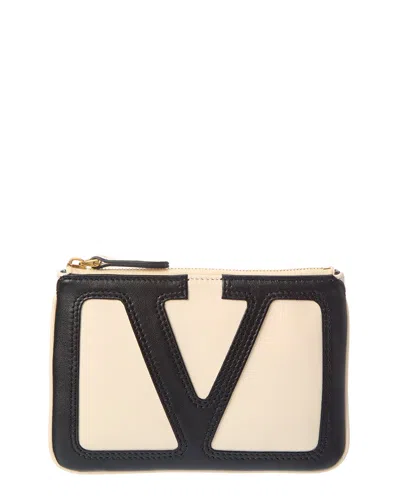VALENTINO GARAVANI VALENTINO VLOGO SIGNATURE LEATHER POUCH